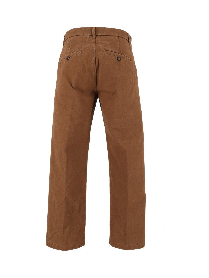 Tela Genova Renzo Beige Heritage Gabardine Chino Pants