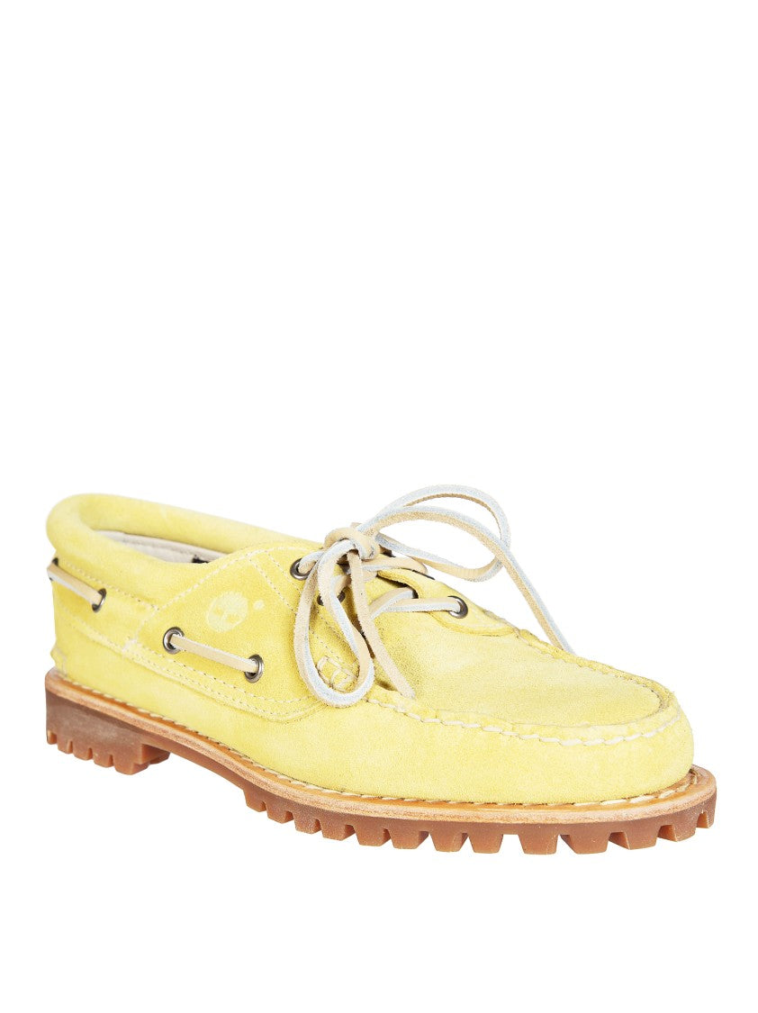 Timberland Yellow Moccasin Stitching Boat Shoes