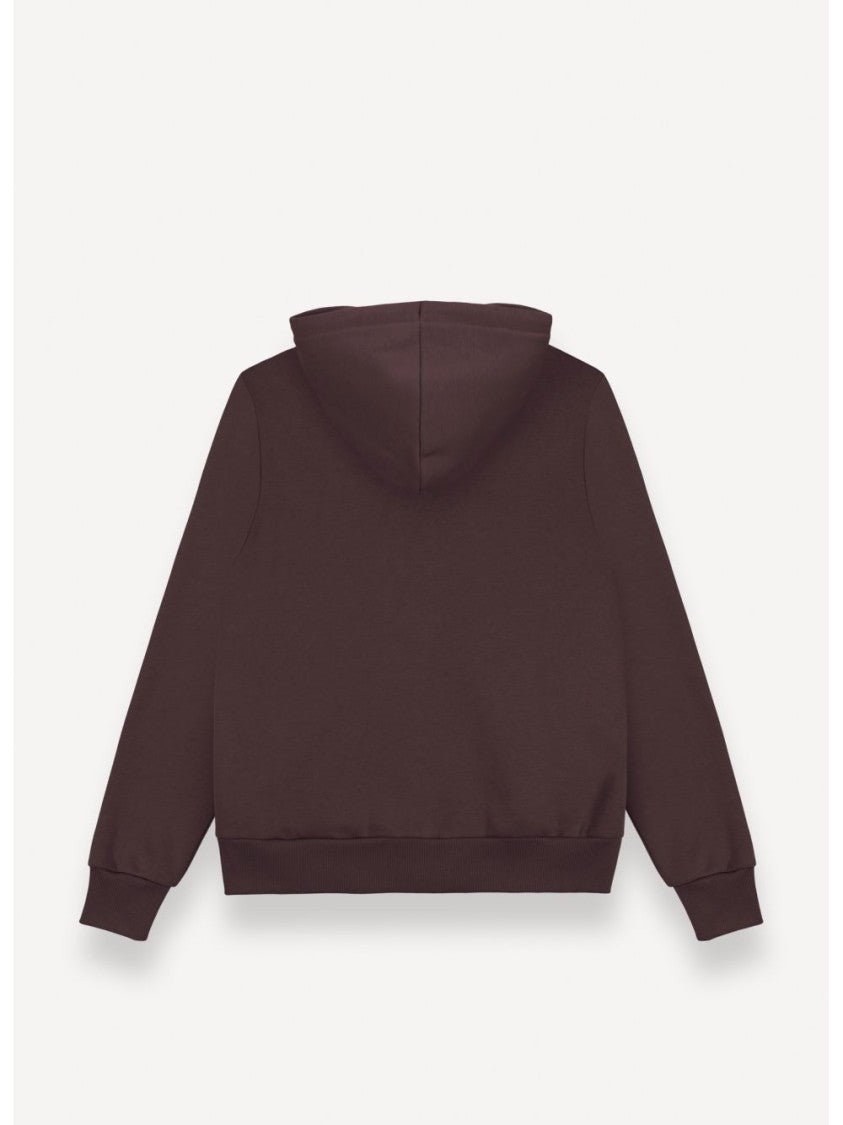 Colmar Burgundy Minimalist Zip-Up Hoodie
