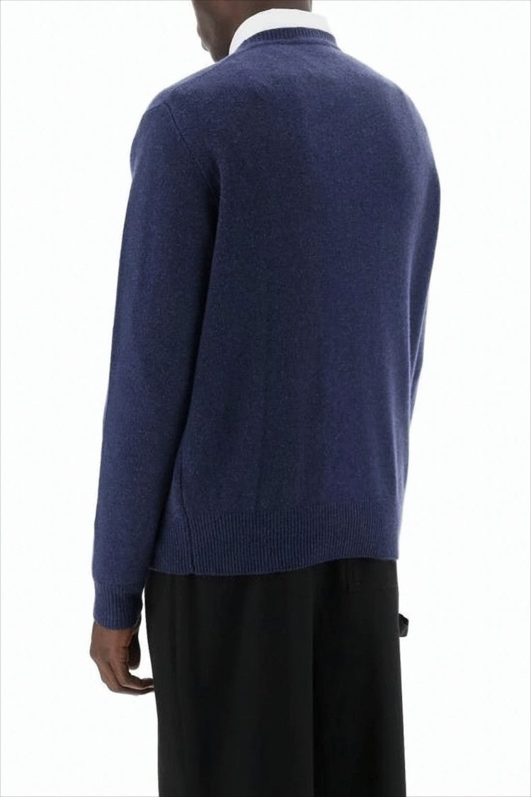 Vivienne Westwood Classic Crew Neck Sweater With Subtle Logo Embroidery