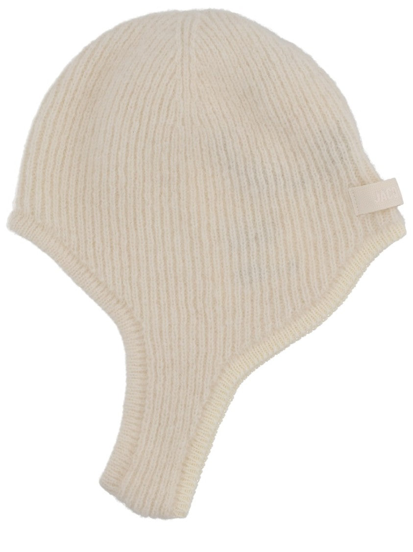 Jacquemus Ribbed Knit Cap With Extended Ear Flaps