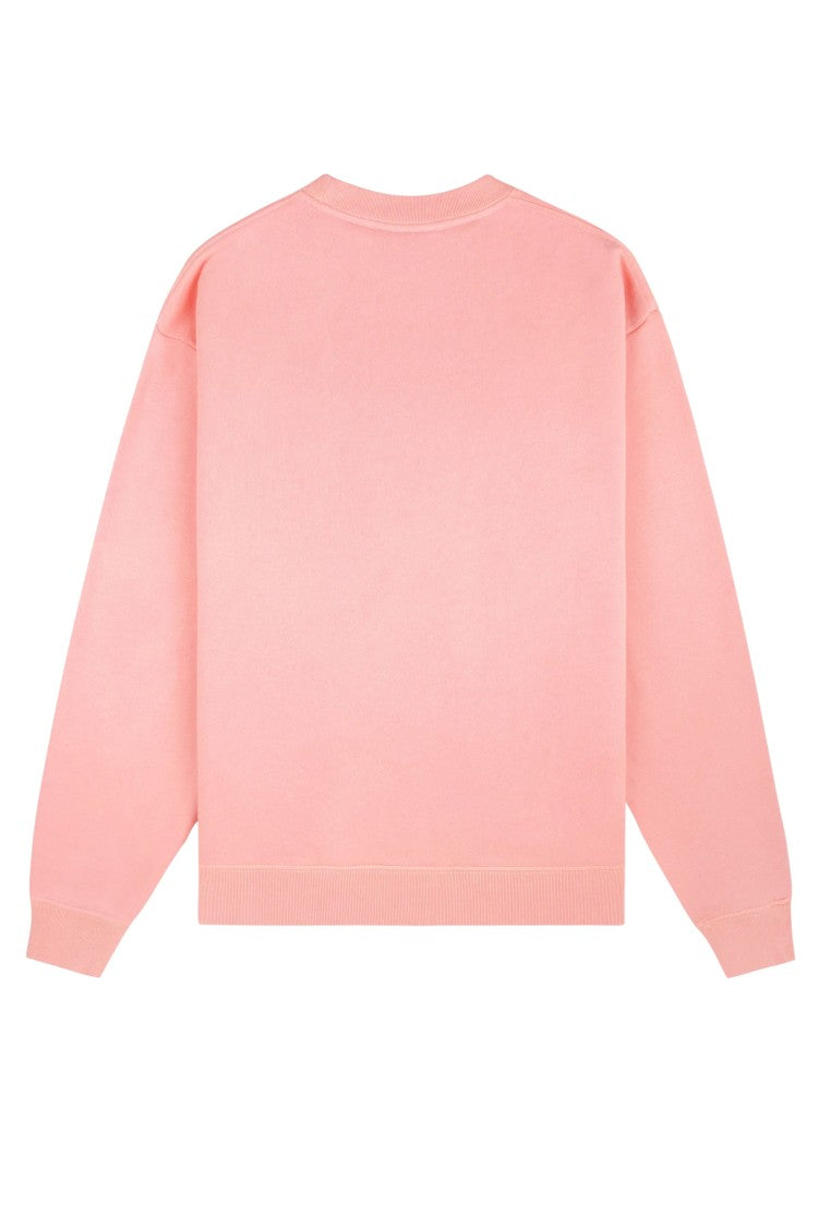 S&R X Juicy Couture Pink Logo Print Crewneck Cotton Sweatshirt
