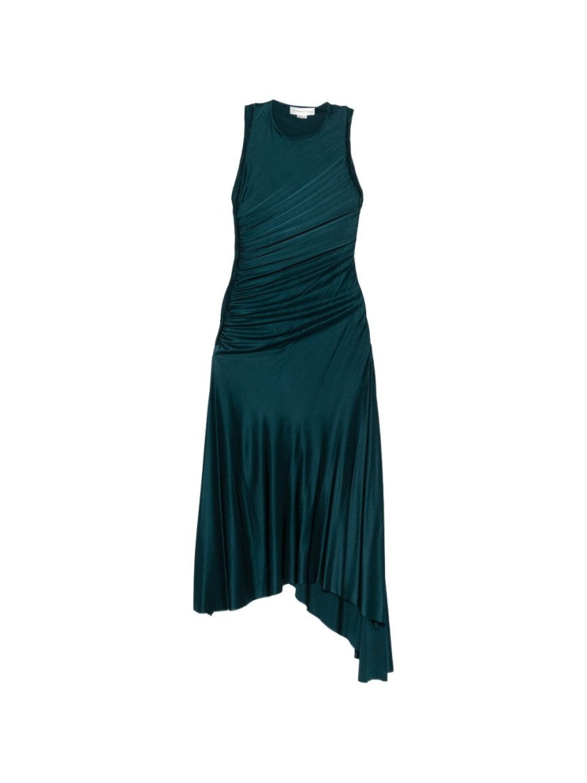 Victoria Beckham Midi Dress With Gathered Armholes
