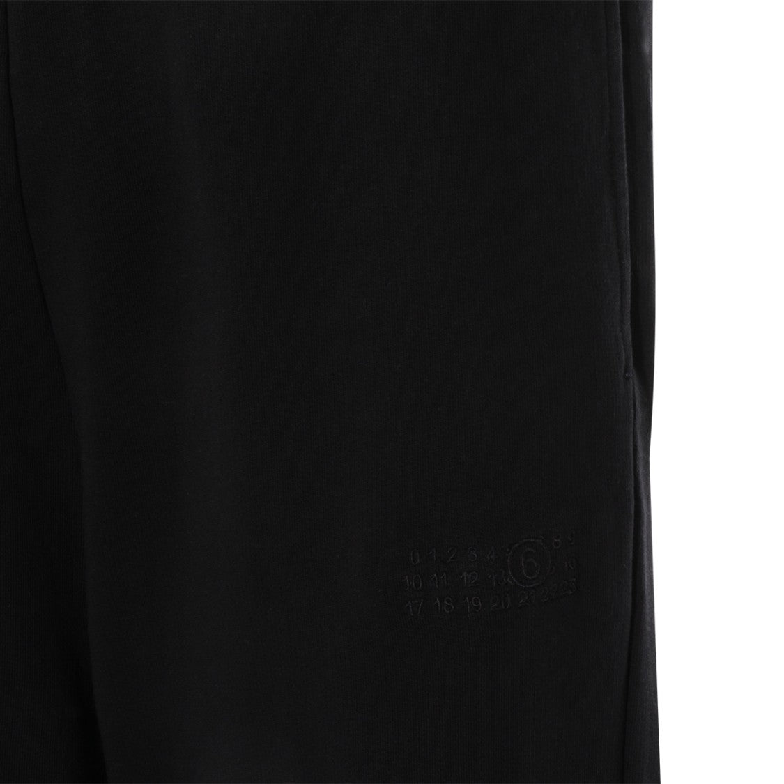Mm6 By Maison Margiela High-Comfort Black Cotton Trousers With Loose Fit