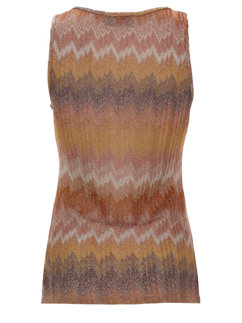 Missoni Snake Motive Metallic Viscose-Blend Blouse