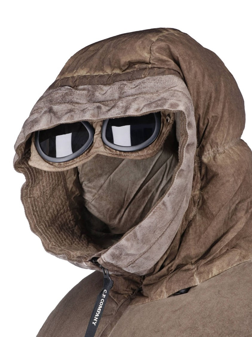 C.P. Company Hooded Padded Jacket With Unique Goggle Lenses