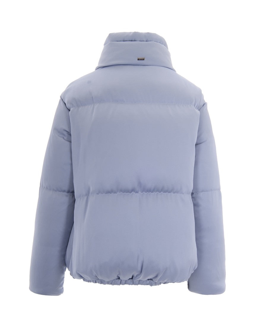 Herno Light Blue High Neck Padded Down Jacket