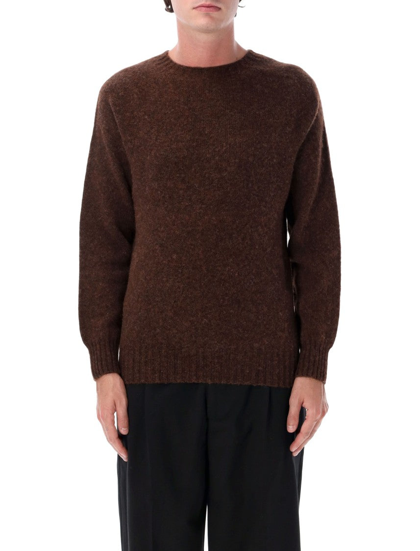 Howlin Relaxed-Fit Crewneck Shetland Wool Sweater