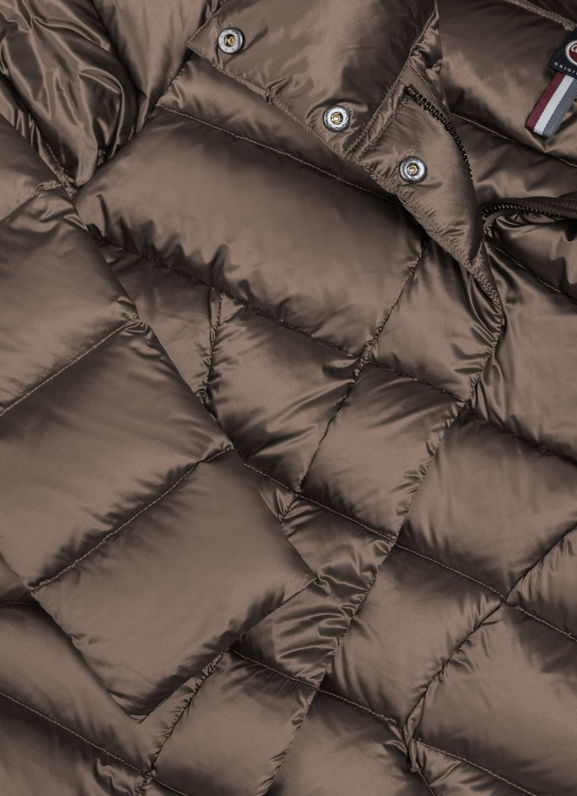 Colmar Originals Brown Down Jacket With Feminine Silhouette