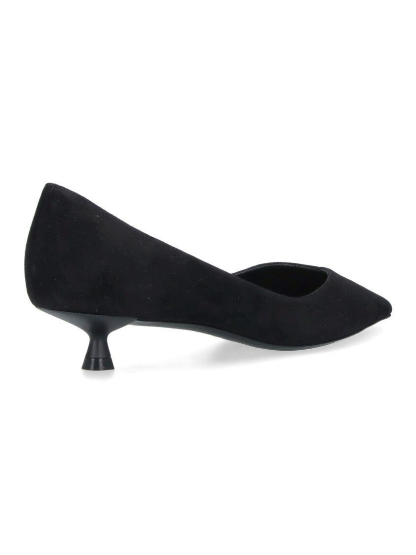 Stuart Weitzman Black Eva 35 Goat Leather Pumps