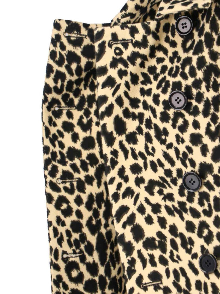 Aspesi Animal Print Coat – Brown
