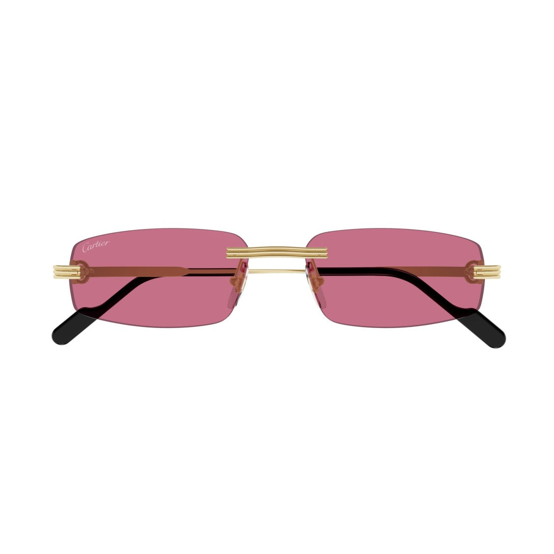 Cartier Ct0535s Rimless Sunglasses With Gold-Toned Detailing
