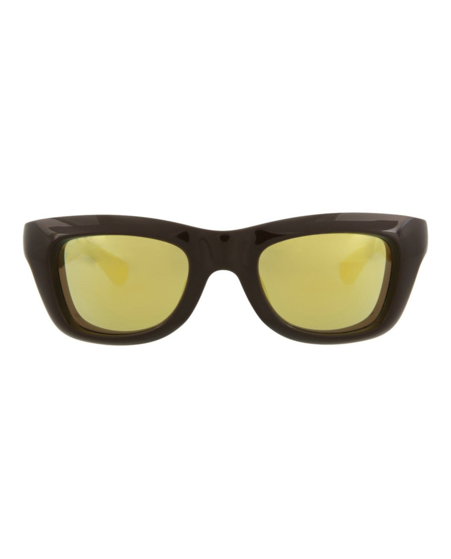 Bottega Veneta Square-Frame Injection Sunglasses