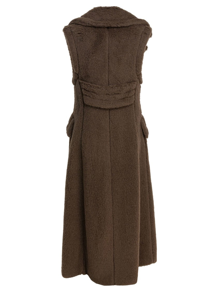Max Mara Sleeveless Jacket In Alpaca