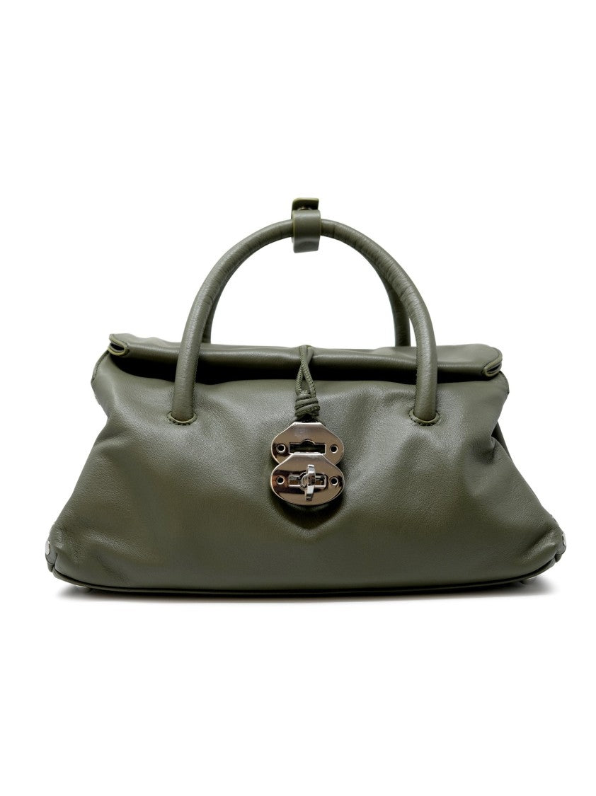 Zanellato Green Olivona Leather Dotta Saeta S Handbag