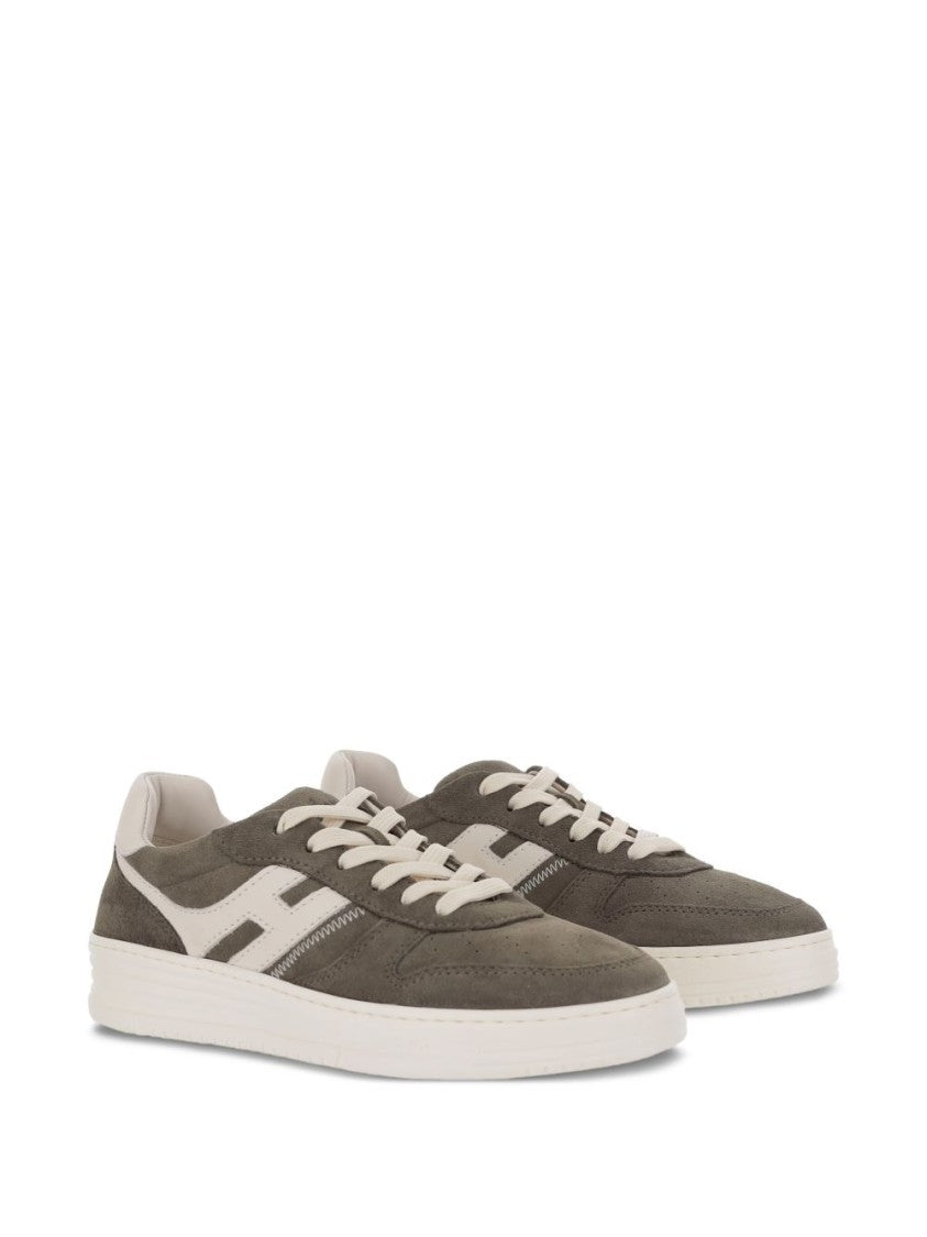 Hogan Lace-Up Suede Sneakers With Memory Foam Insole