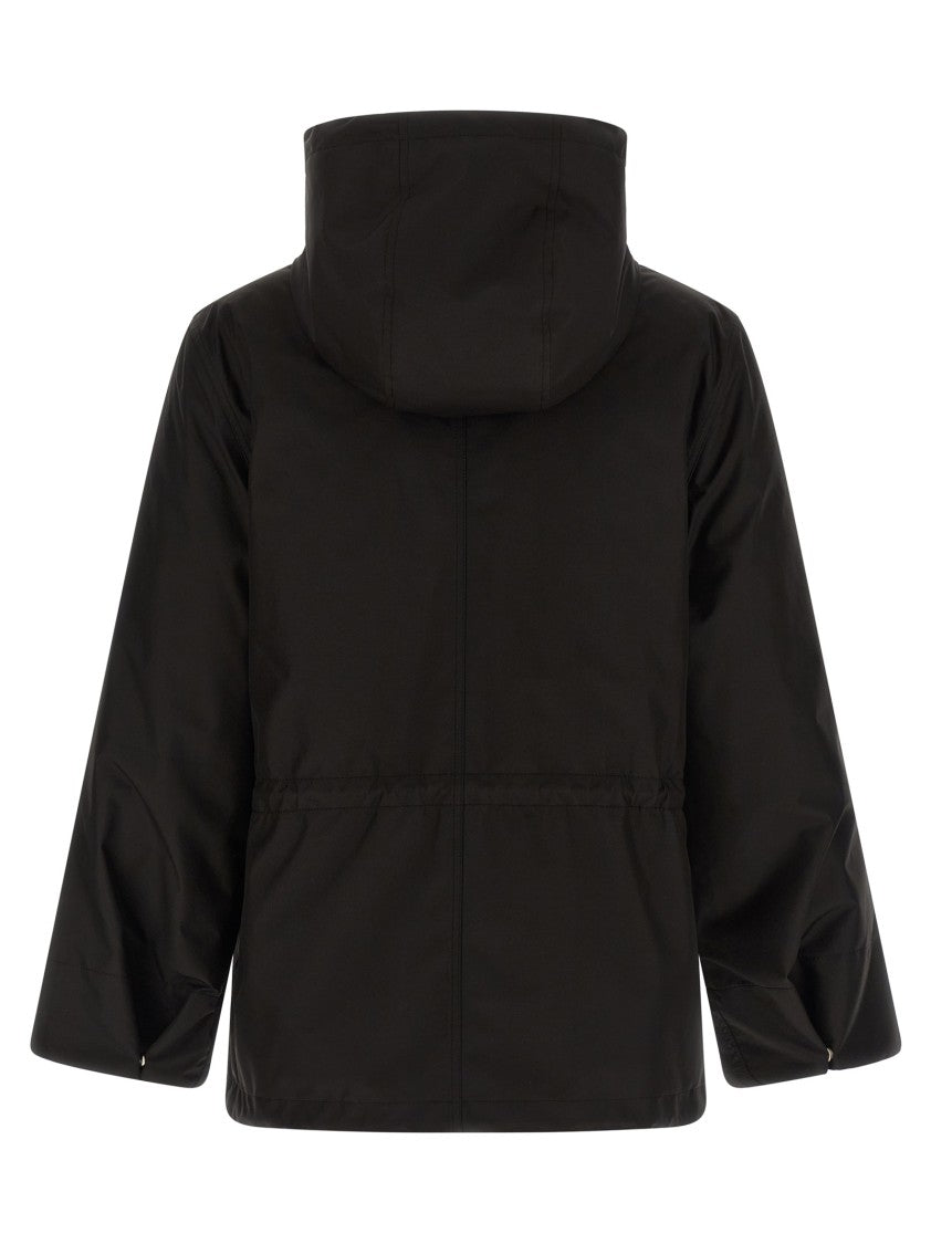 Yves Salomon Technical Black 2-In-1 Parka With Removable Mink Fur Lining