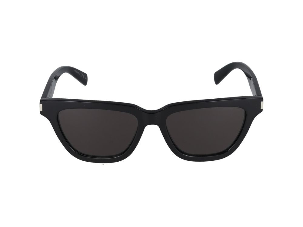 Saint Laurent Oversized Square Frame Acetate Sunglasses With Metallic Accents