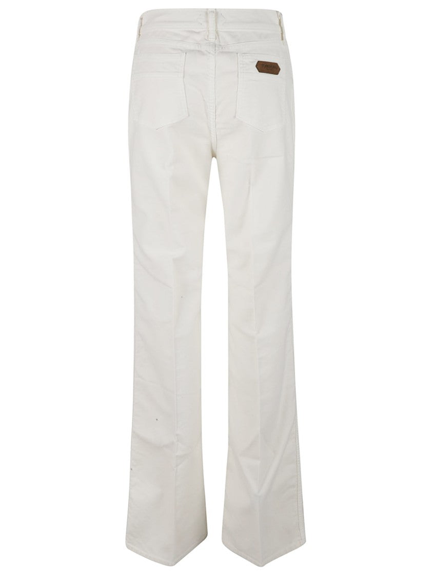 Tom Ford Flared Beige Trousers With Tailored Finish