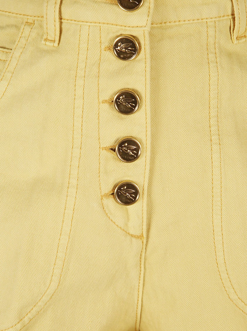 Etro High-Waisted Trousers With Wide-Leg Silhouette