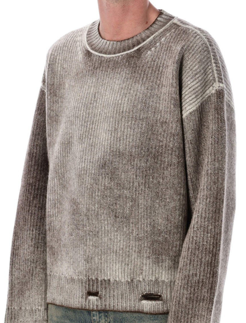 Represent Fade Out Reversible Ribbed Wool Sweater