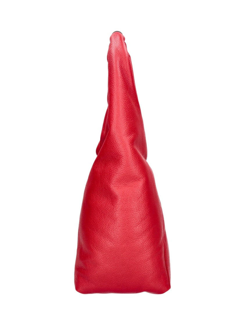 Mm6 By Maison Margiela Red Calf Leather Japanese Shoulder Bag