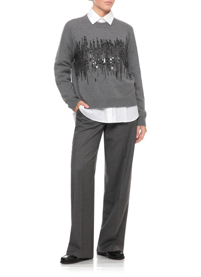 Peserico Sequin Elasticated Sweater