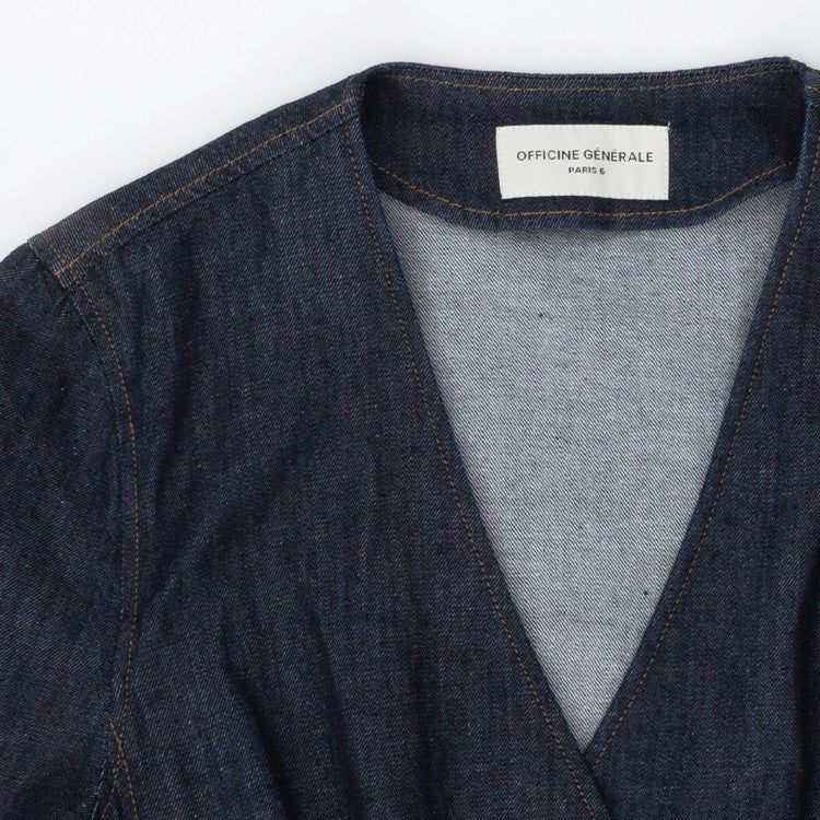 Officine Generale Tailored Waistcoat With Wide 3/4 Sleeves