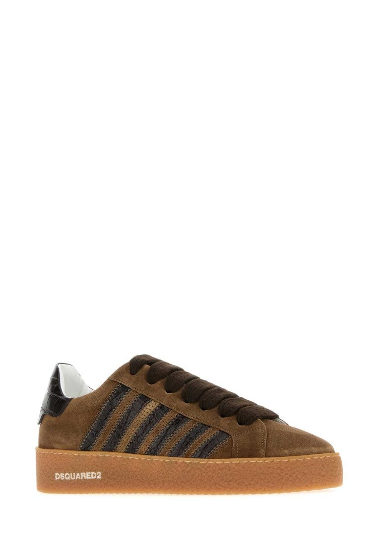 Dsquared2 Brown Suede Rapper S Delight Sneakers