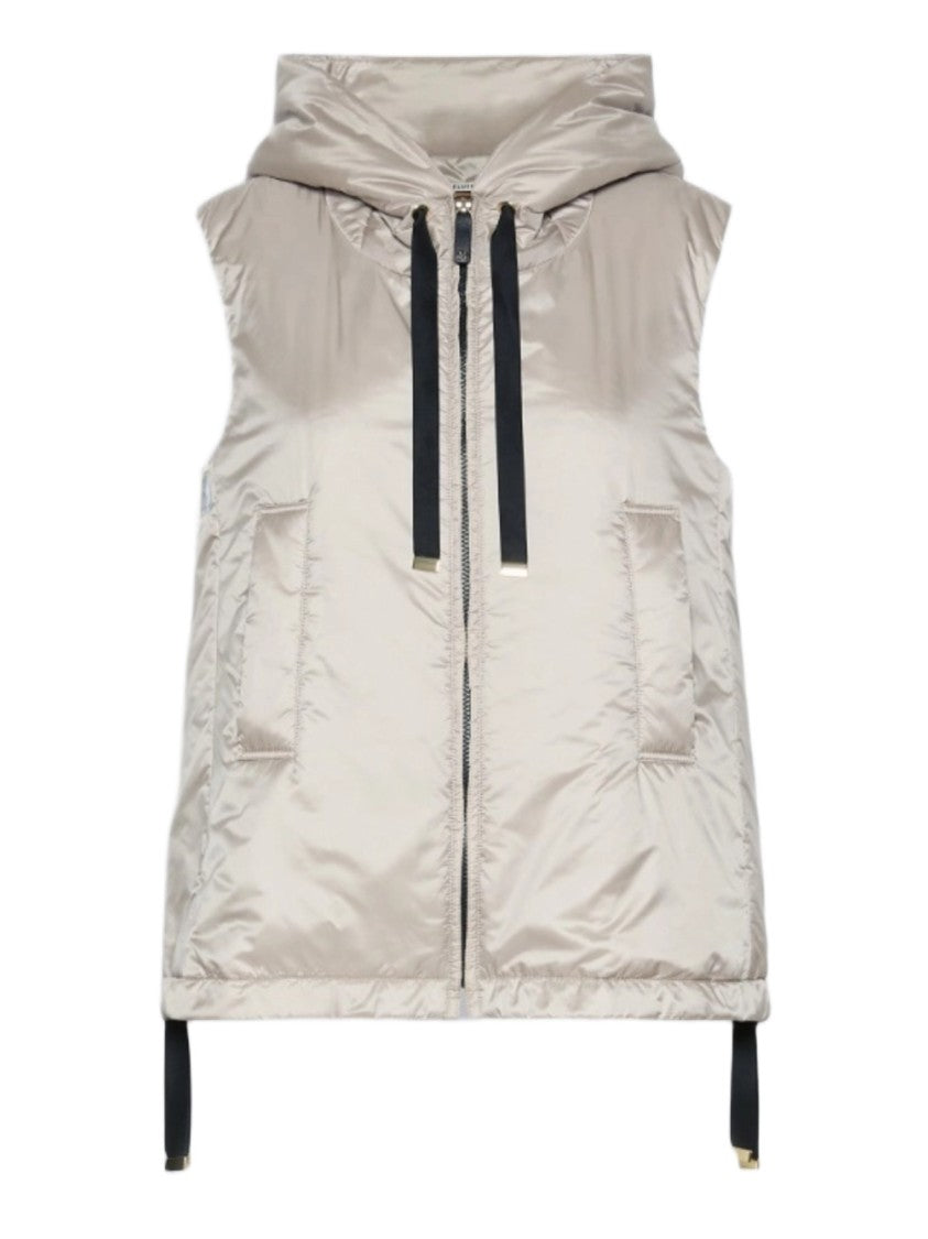 Max Mara Sleeveless Padded Jacket With High Collar And Hood