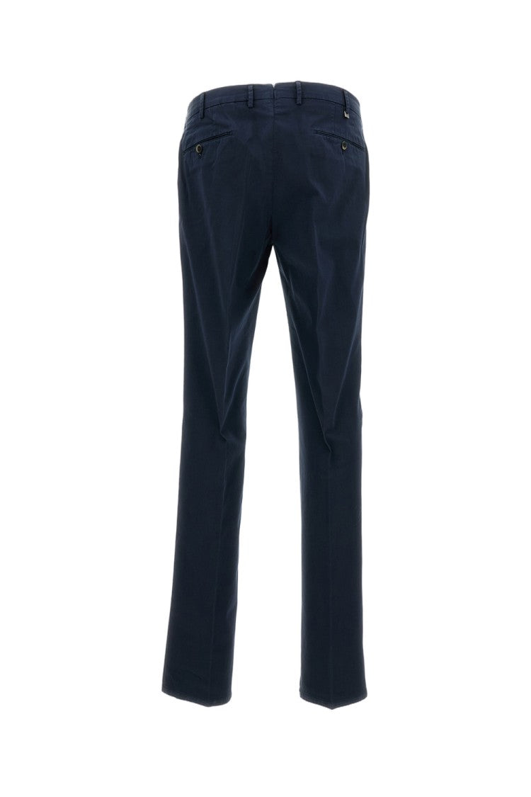 Pt01 Blue Slim-Fit Trousers In Lightweight Stretch Gabardine