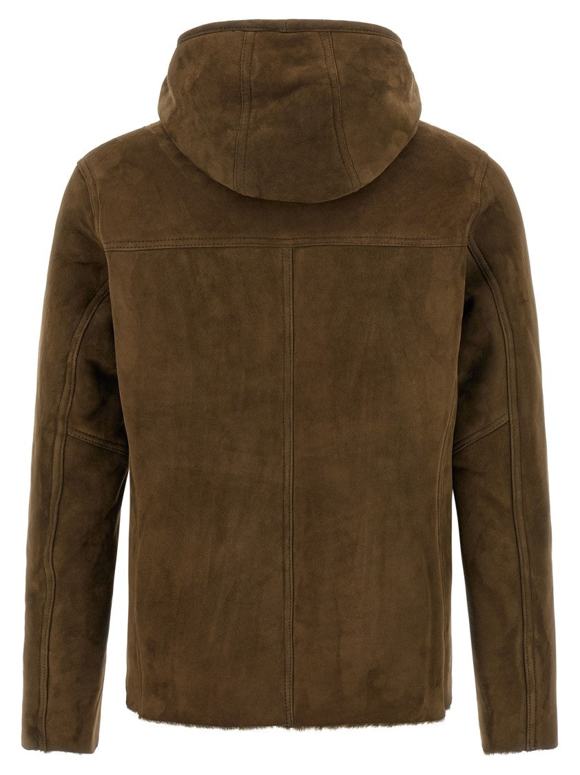 Giorgio Brato Shearling Hooded Jacket