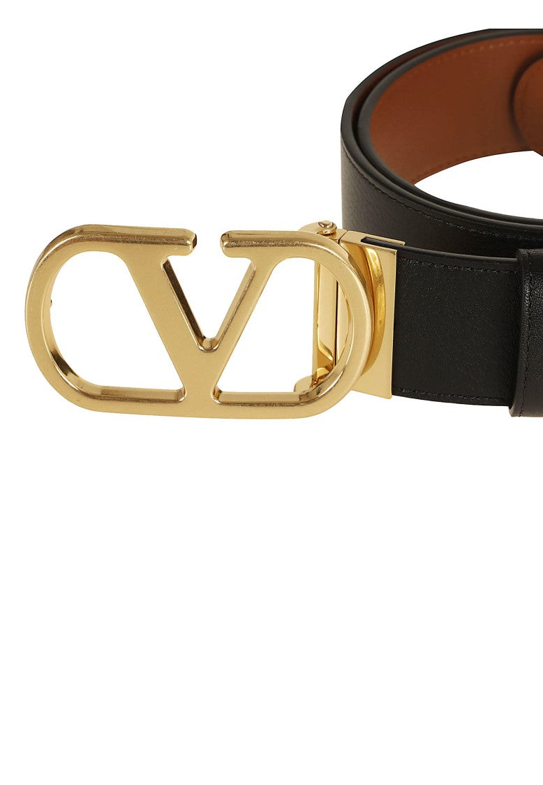 Valentino Garavani Reversible Vlogo Signature Calfskin Leather Belt