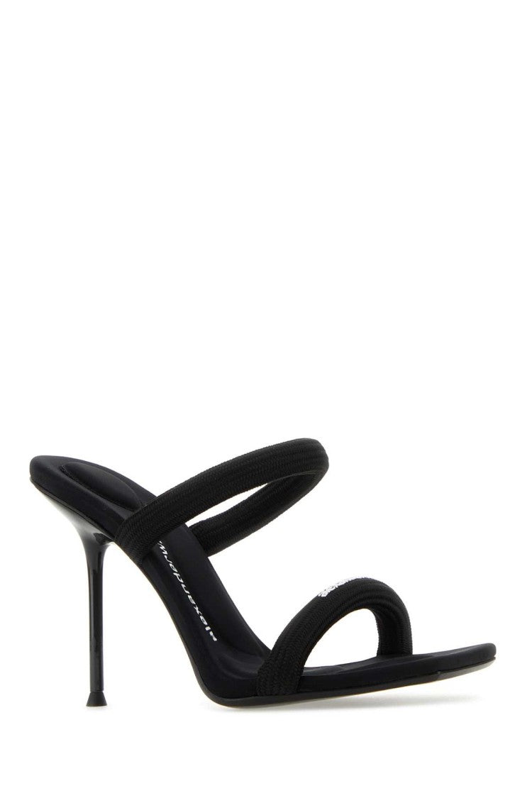 Alexander Wang Black Fabric Mules