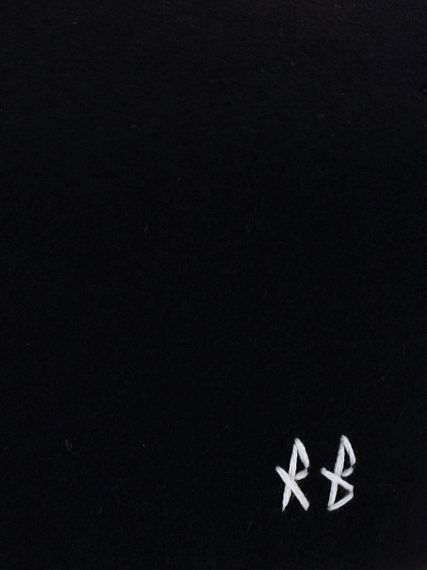 Ruslan Baginskiy Black Wool Logo Beanie