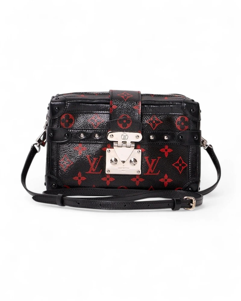 Louis Vuitton Petite Malle Soft Pm Infrarouge Monogram Black