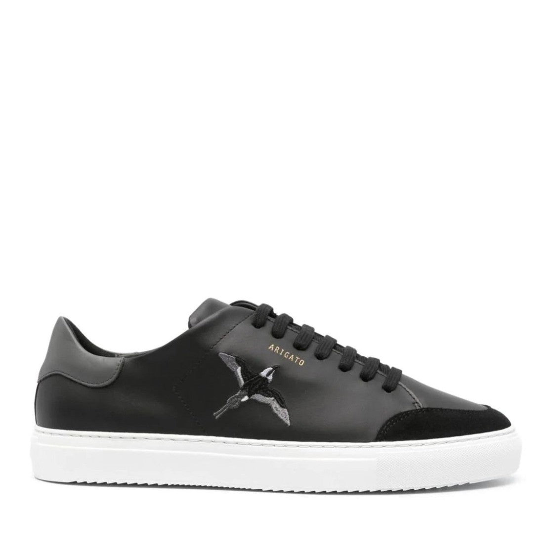 Axel Arigato Black Clean 90 Bee Bird Thick Sole Leather Sneakers