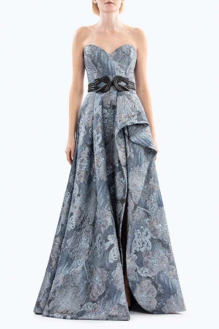 Saiid Kobeisy Brocade Long Dress