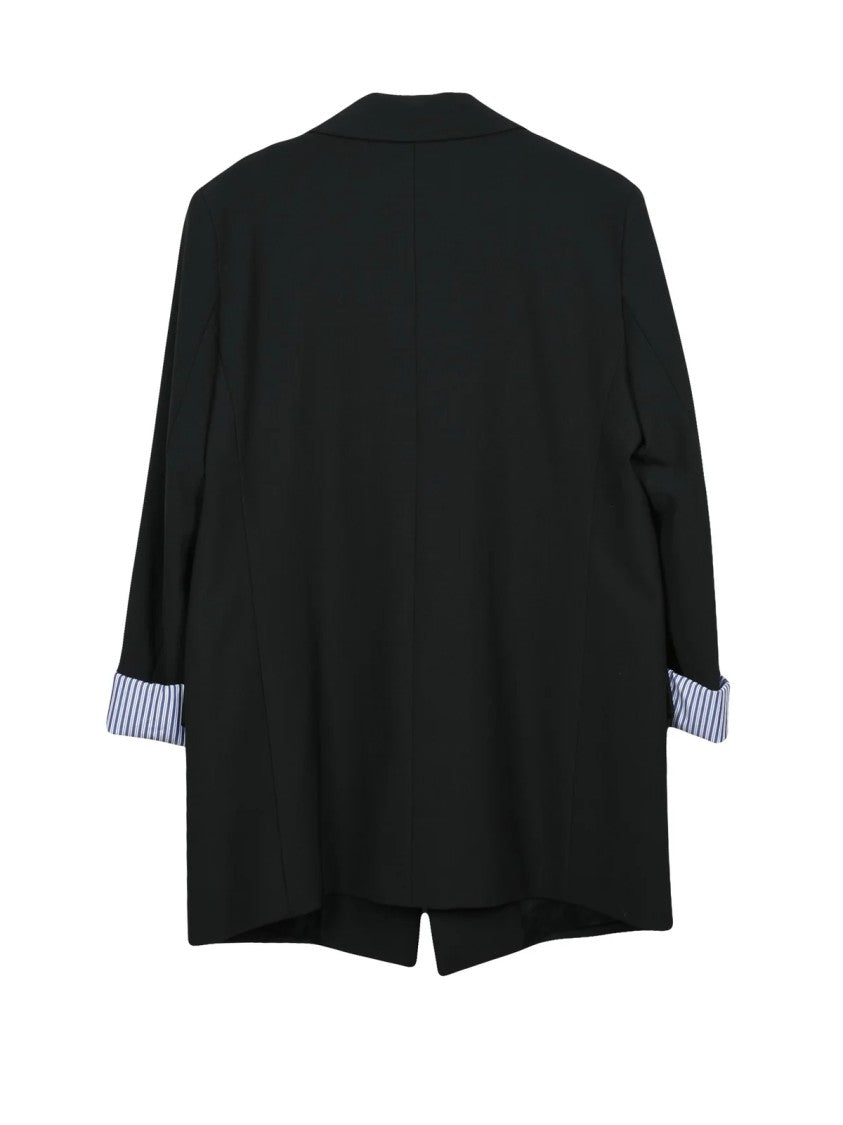 Marella Sport Open-Front Jacket With Tailored Lapel And Contrasting Lining