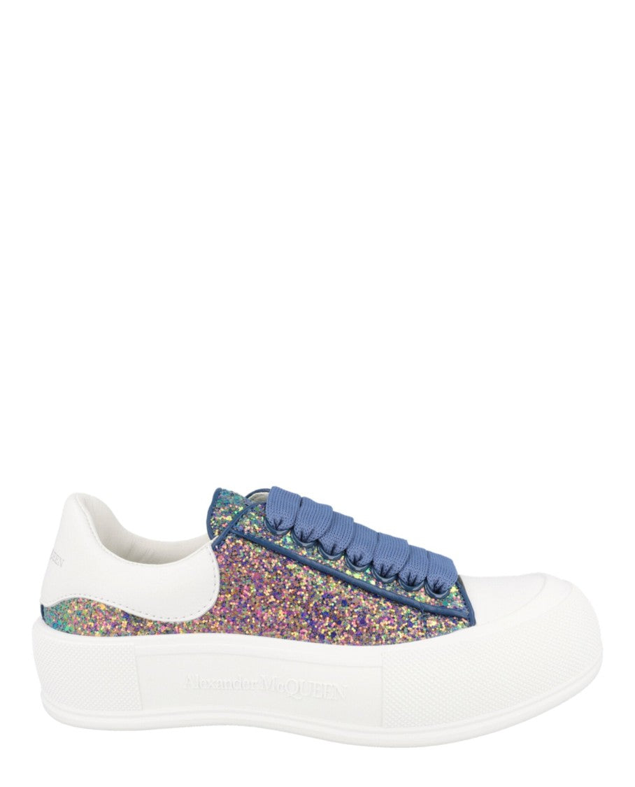 Alexander Mcqueen Glitter Low-Top Sneakers