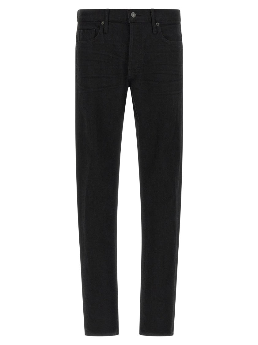 Tom Ford Garment-Dyed Selvedge Stretch Denim Jeans