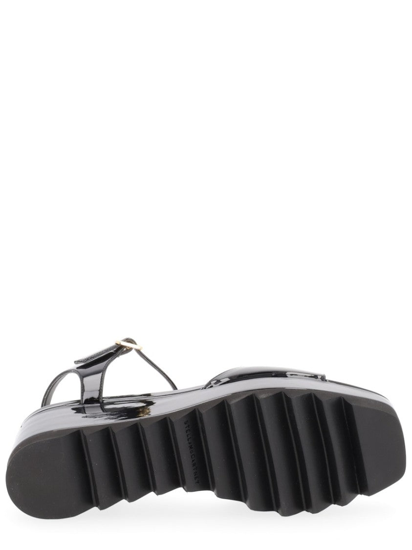 Stella Mccartney Elyse Glossy Platform Wedge Sandals