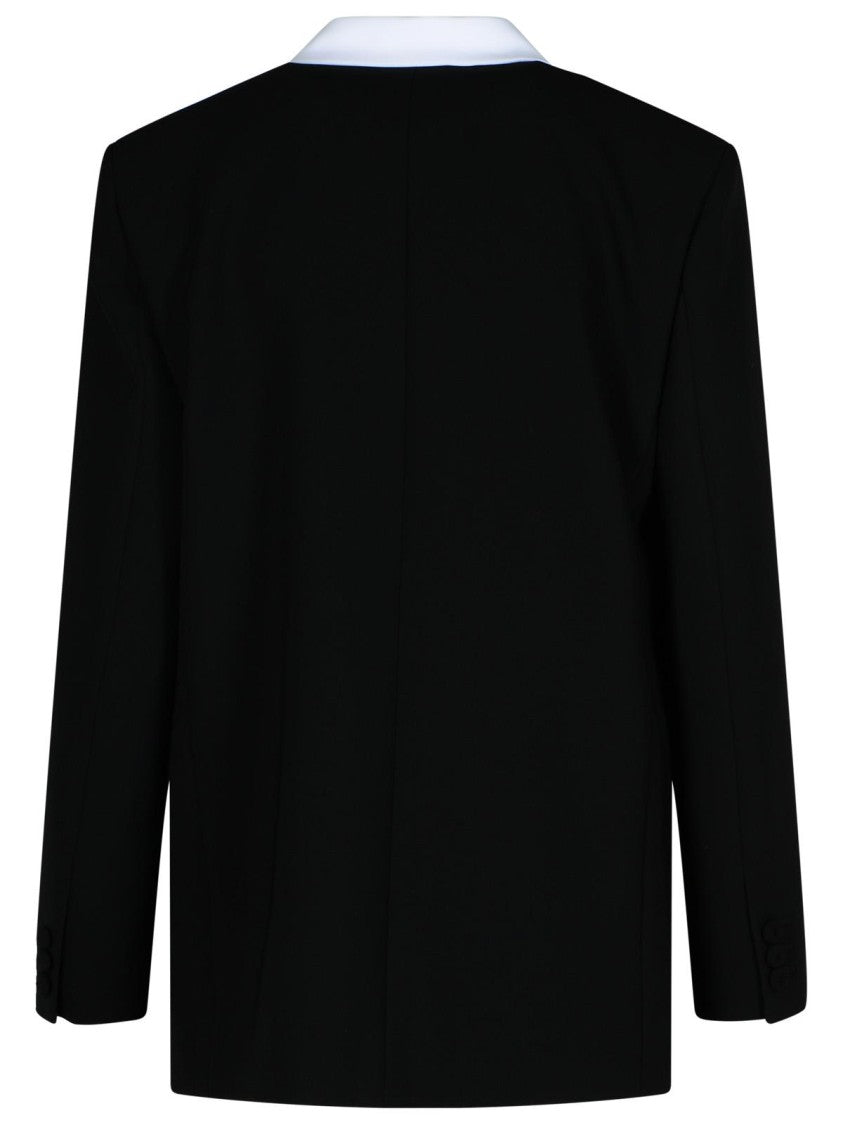 Moschino Black Polyester Blend Blazer