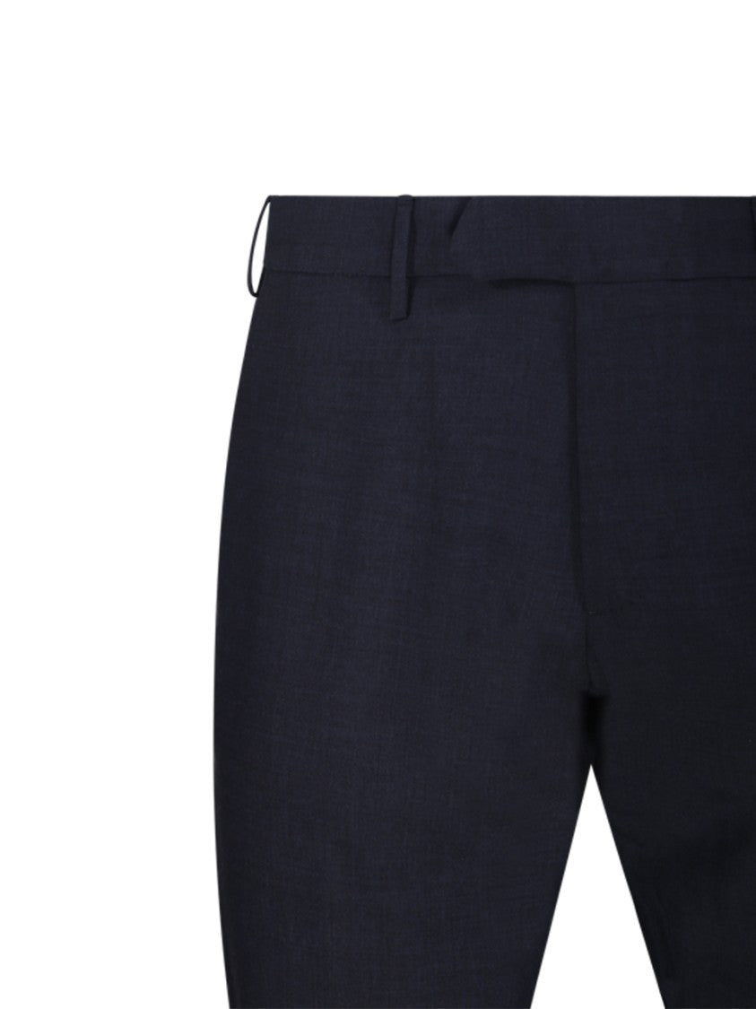 Santaniello Tailored Black Suit With Notch Lapels And Straight-Cut Trousers