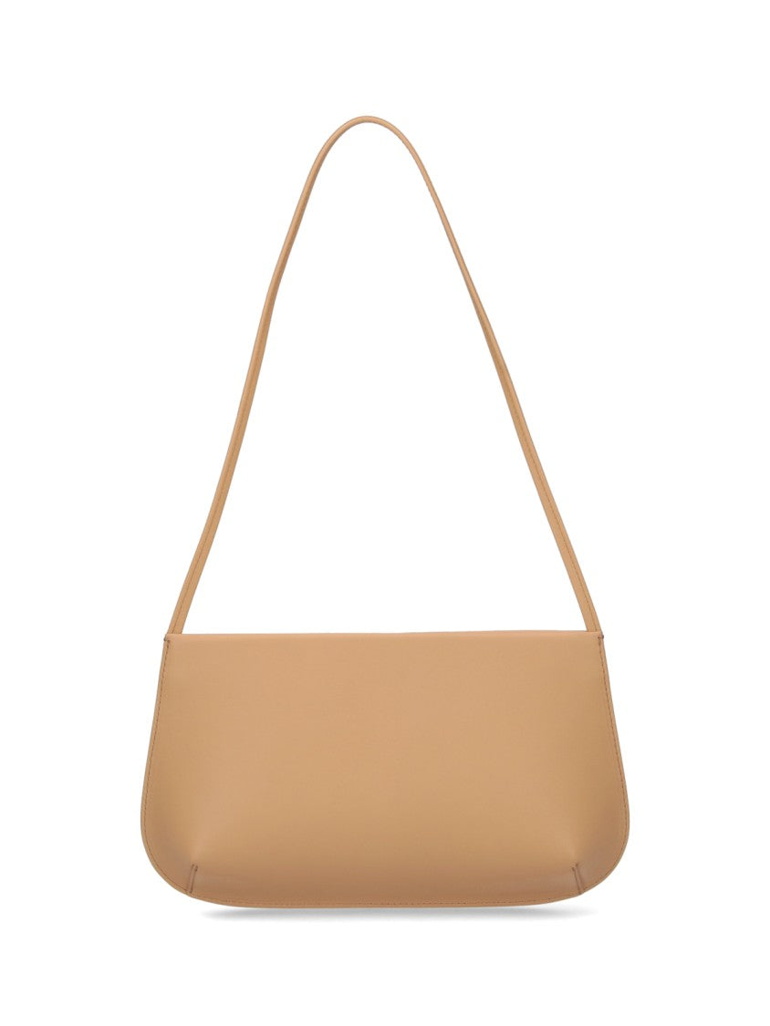 Fane Beige Calf Leather Bra Shoulder Bag