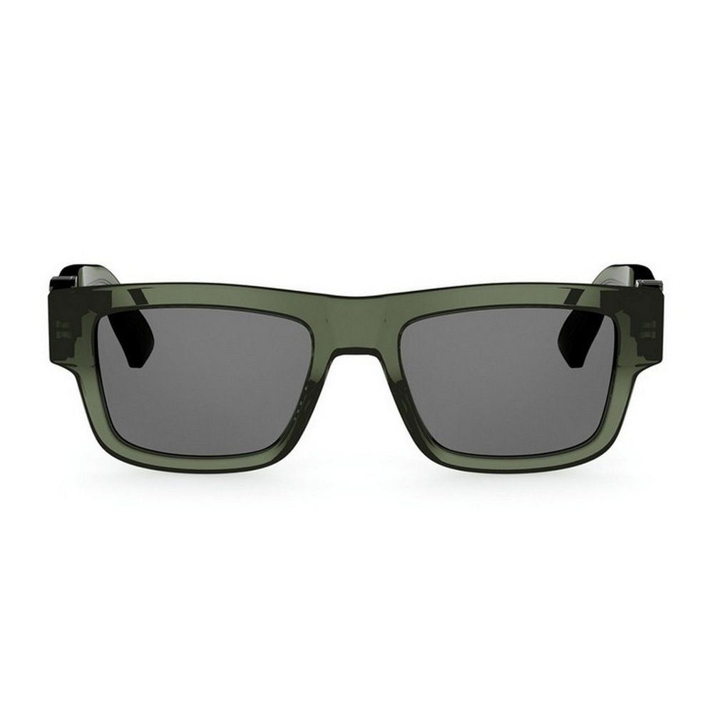 Dior Oblique S3i Translucent Green Acetate Rectangular Dioroblique Sunglasses