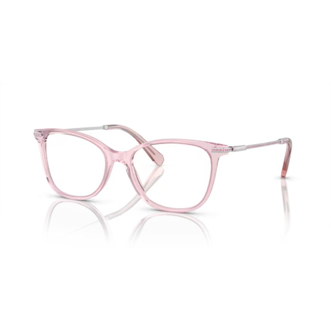 Swarovski 0Sk2010 Translucent Pink Cat-Eye Eyeglasses