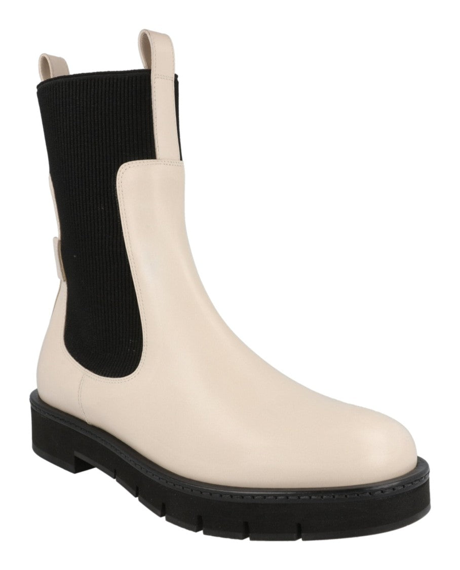 Ferragamo Ankle-Length Chelsea Boots With Ribbed Goring Panels