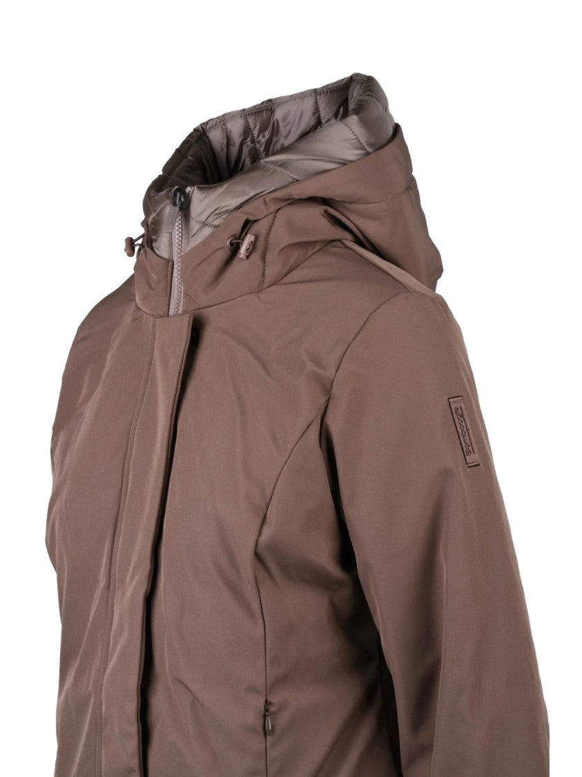 Bomboogie Bronze Padded Short Jacket With Adjustable Hood