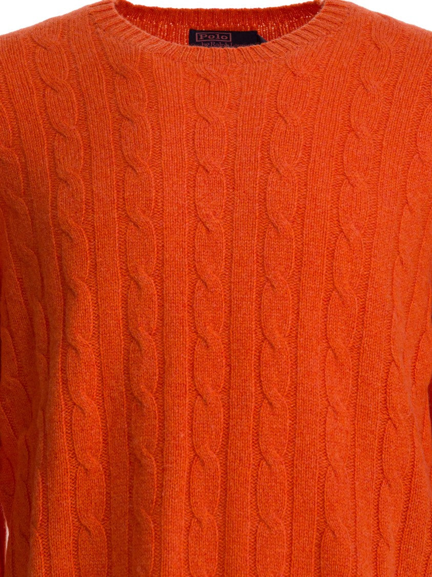 Polo Ralph Lauren Cable-Knit Cashmere Sweater With Classic Crew Neck